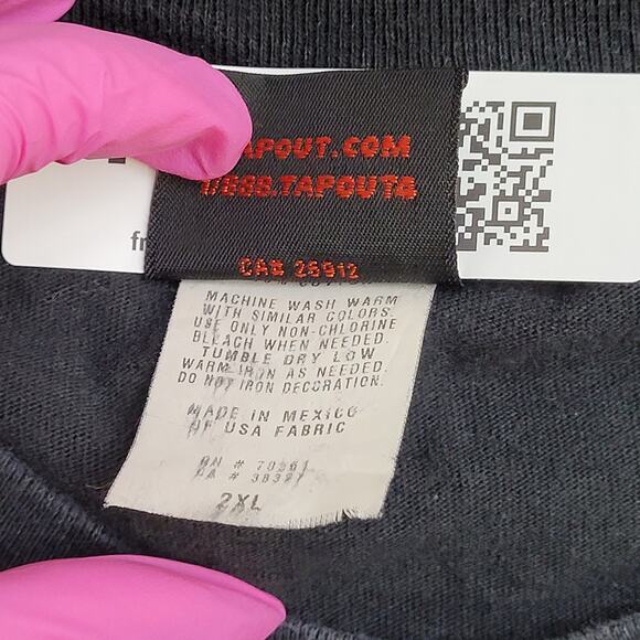 Vintage TapOut MMA Winged Shirt 2XL 25x29 Faded Distressed - Picture 8 of 14